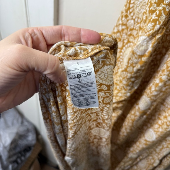 Old Navy Golden Yellow Swing Cutout Tank MIDI Dress - Picture 6 of 7